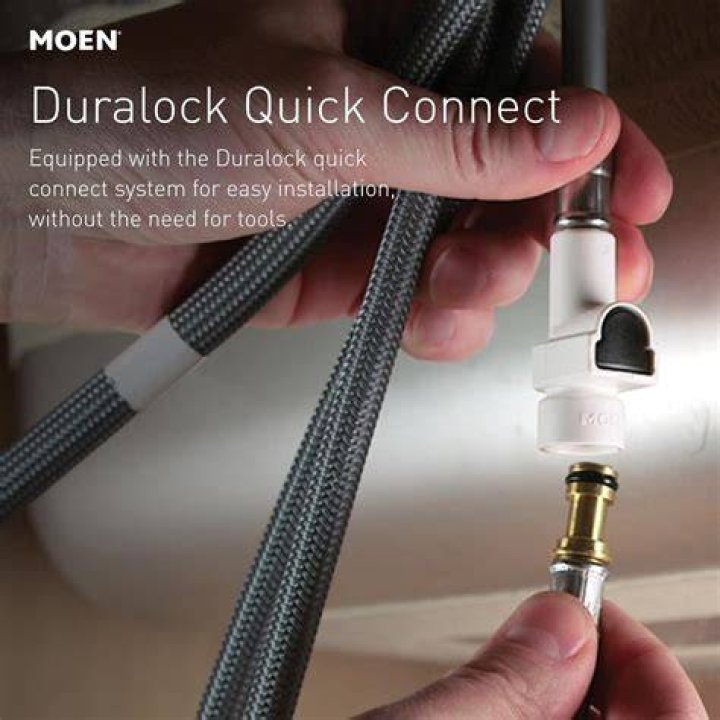 How do I disconnect my Moen Duralock quick connect