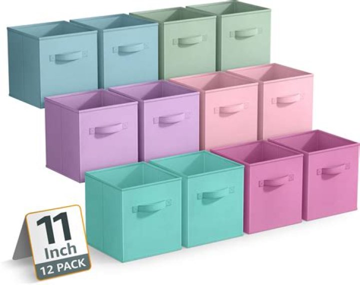 How do you clean fabric storage bins