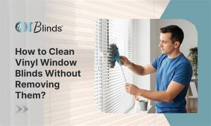 How do you clean vinyl window blinds