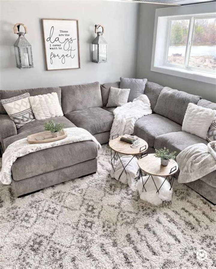 How do you decorate a gray sectional