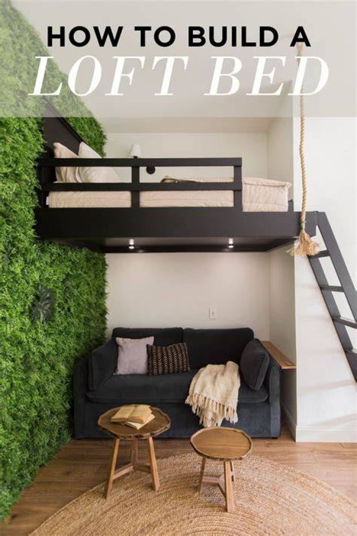 How do you decorate under a loft bed