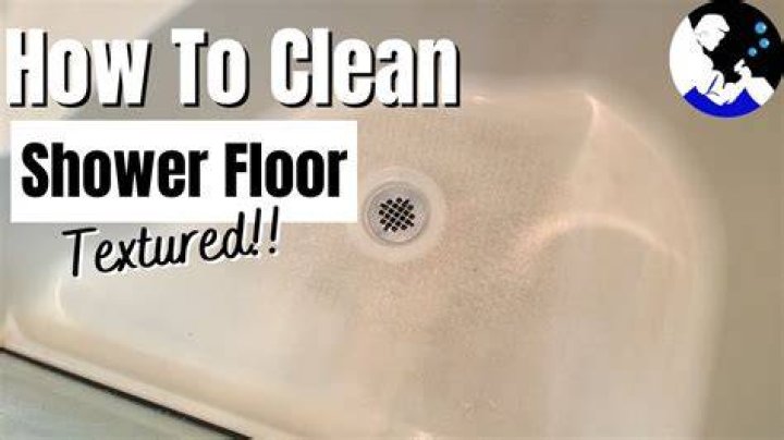 How do you deep clean a shower floor