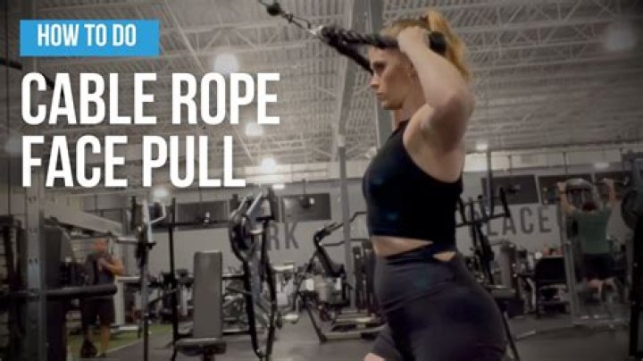 How do you do a cable rope face pull