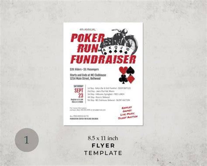 How do you do a poker run fundraiser