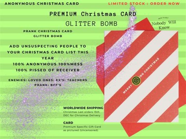 How do you do the glitter bomb prank
