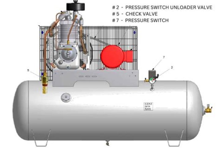 How do you dry out a compressor tank