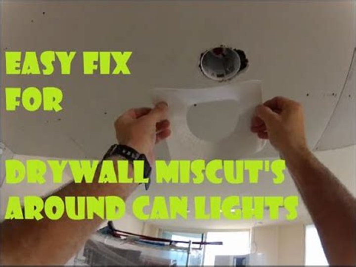 How do you drywall around can lights
