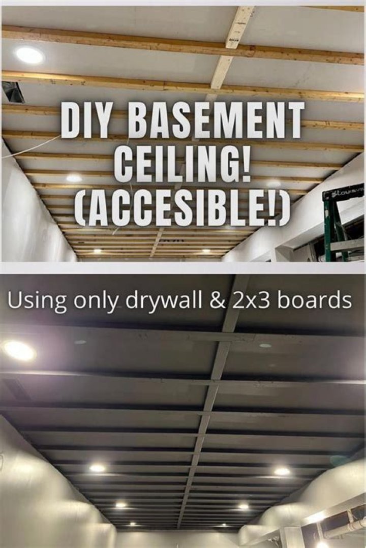 How do you finish a basement ceiling