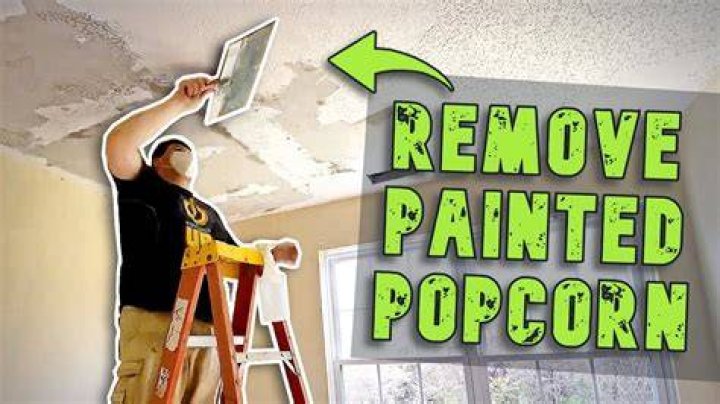 How do you finish a ceiling after scraping popcorn
