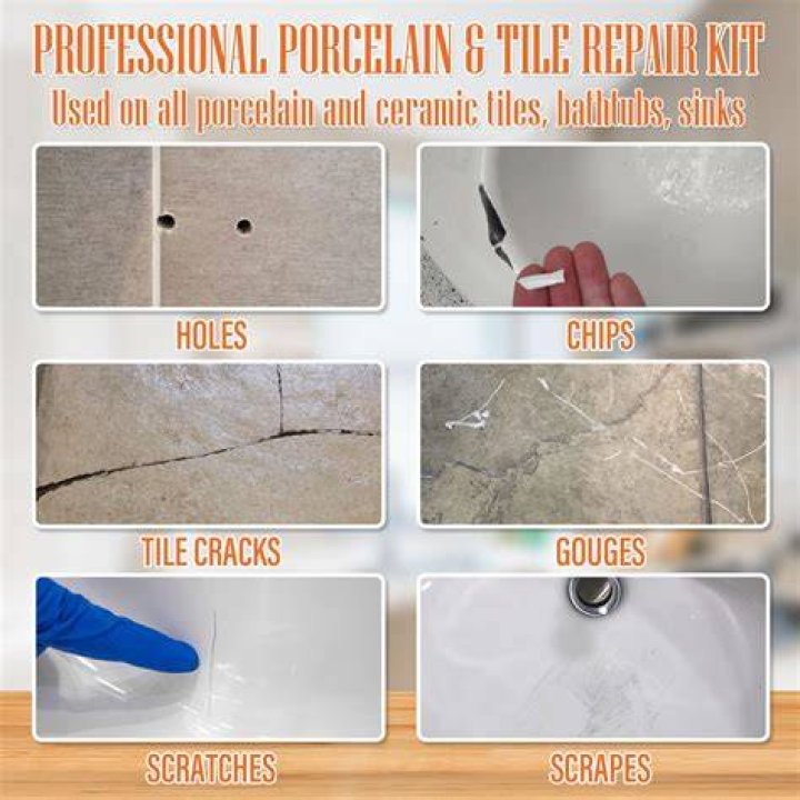 How do you fix a broken ceramic tile