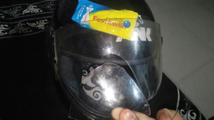 How do you fix a broken helmet visor