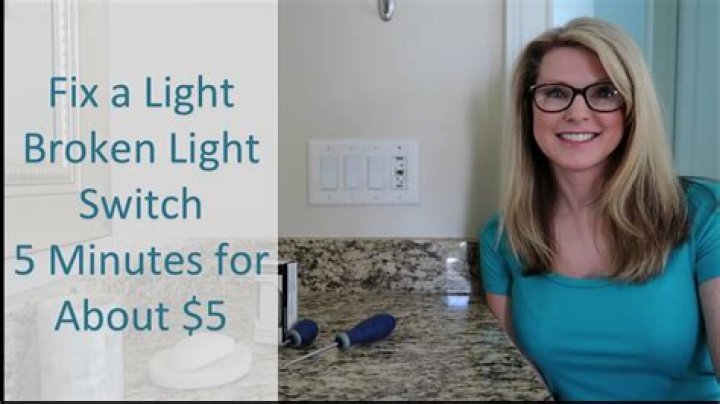 How do you fix a broken light switch