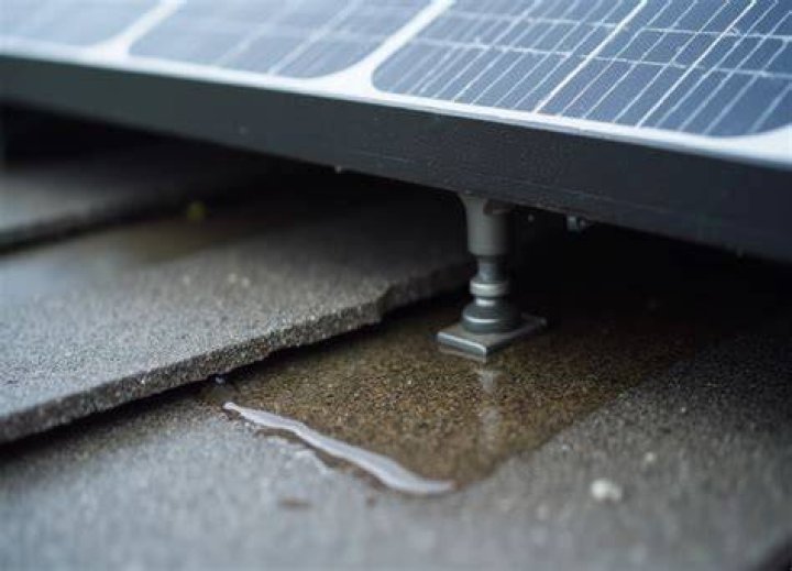 How do you fix a leaking solar panel