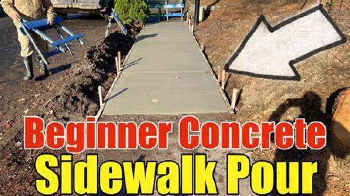 How do you frame a concrete sidewalk
