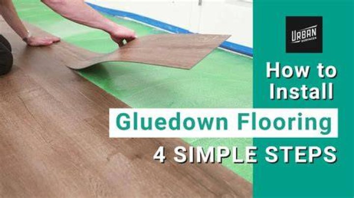 How do you glue sheet vinyl flooring