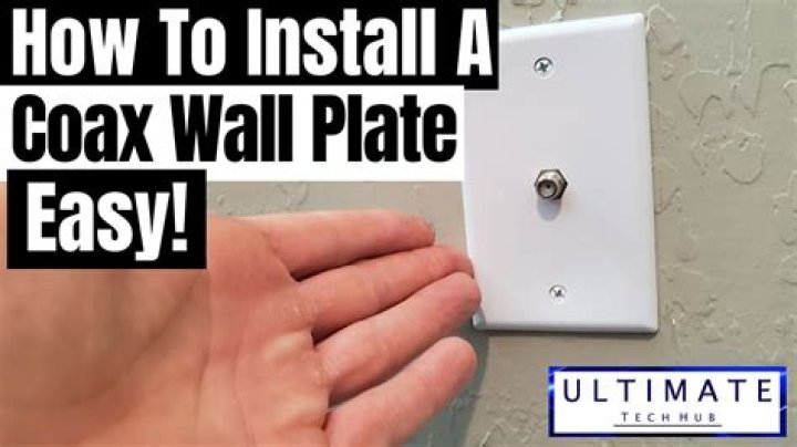How do you install a coax wall plate
