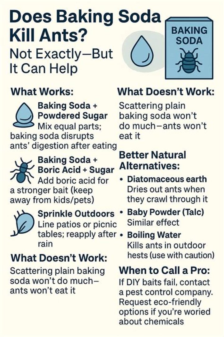How long does it take for baking soda to kill ants