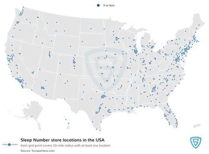How many Sleep Number stores are there